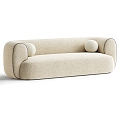 Monopoli double sofa sofa fabric double sofa double sofa 3d model