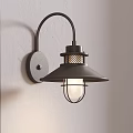 Vintage Industrial Metal Wall Light Featuring Grid Lampshade And Warm Illumination For Home Decor