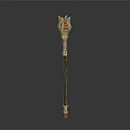 Scepter Ancient Scepter Cane Ancient Scepter Magic Scepter Metal Scepter Classical Scepter Magic Scepter 3d model