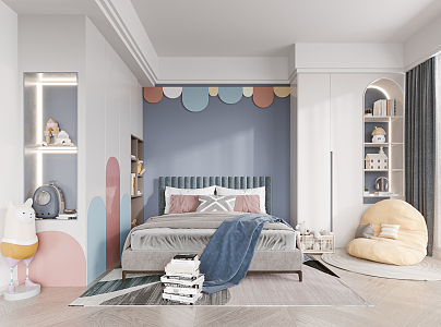 Modern Children's Room 3d model