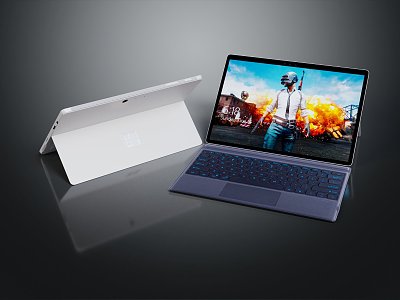 Modern Laptop Portable 3d model