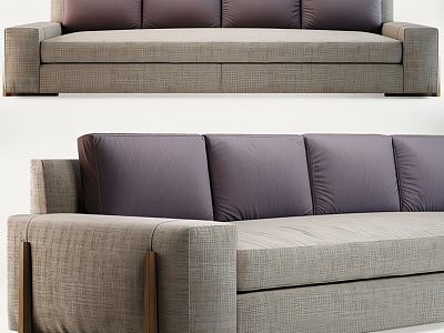 Modern Multiplayer Sofa Fabric 3d model