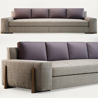 Modern Multiplayer Sofa Fabric 3d model