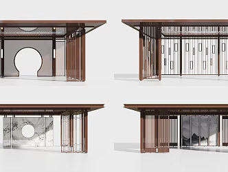 New Chinese pavilion 3d model