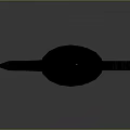 Ornate Decorative Knife Featuring Bloodstains On Sharp Blade And Intricate Handle