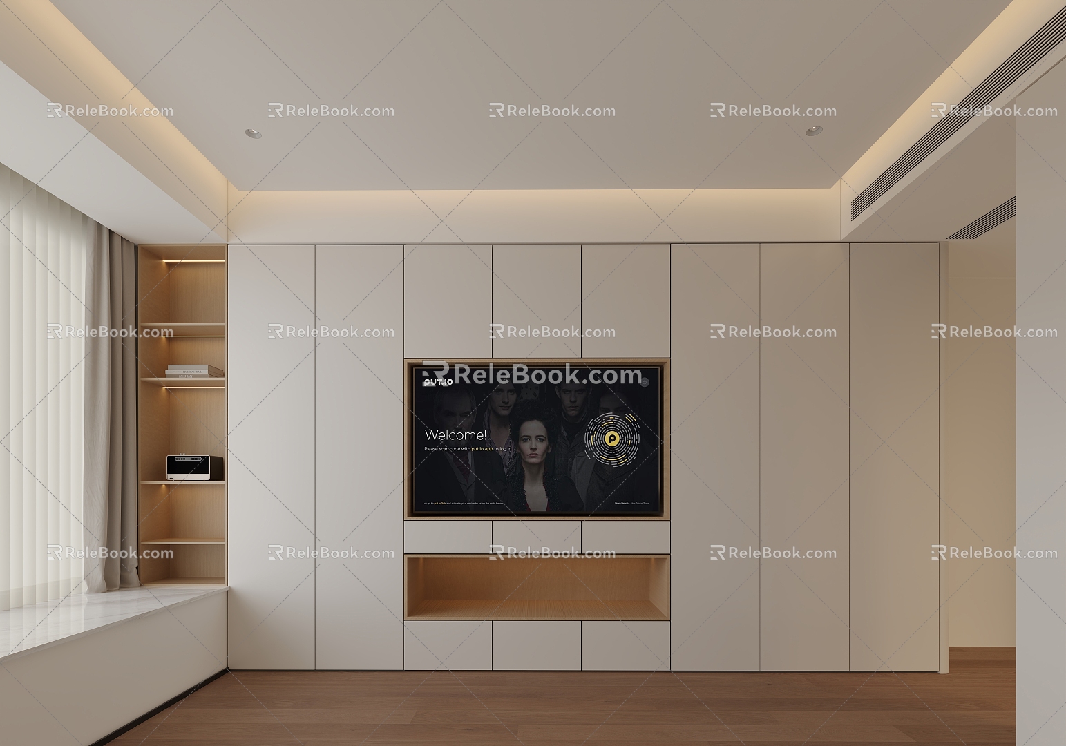 Modern wardrobe 3d model