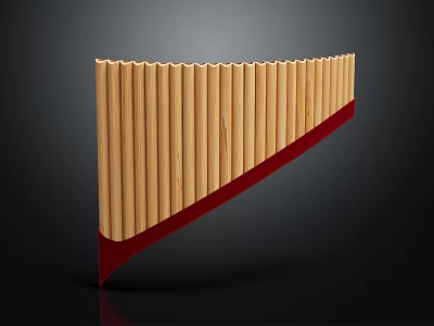 Modern Pit Disc Flute 3d model