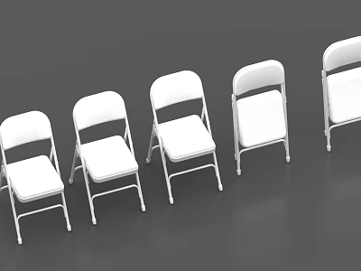 Chair Folding Chair Stool Single Stool 3d model