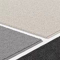 Textured Square Rug In Beige Gray Woven Design Soft Durable For Home Living Room Decor