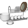 Kitchen Storage Cabinets With Dish Rack For Plates Bowls And Dishes