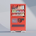 Modern Vending Machine Beverage Machine Refrigerated Cabinet 3d model