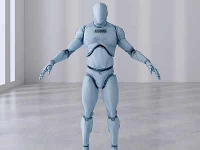 Electric Toy Robot Full Body Mechanical Structure With Movable Joints And Interactive Play Design 3d model