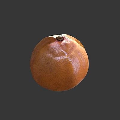 Fresh Ripe Orange Fruit With Smooth Textured Skin And Bright Shiny Appearance 3d model