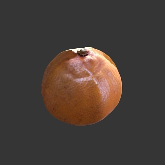 orange tangerine citrus fruit 3d model