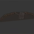 Ornate Iron Fence Structure With Stone Pillars Arched Design And Decorative Finials