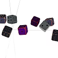 Modern Dice Old Dice Old Object 3d model