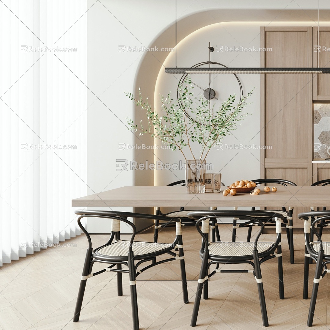 Ji Feng Light Luxury Western Kitchen Restaurant 3d model