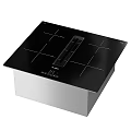 BOSCH Induction Cooktop Kitchen Appliance With Black Surface Multiple Heating Zones And Control Panel