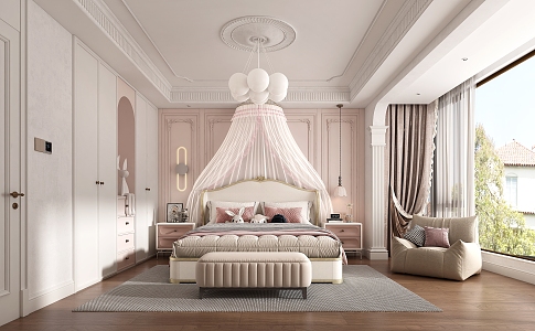 French Daughter Room 3d model