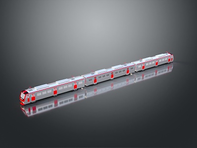 Train Light Rail Metro High Speed Rail EMU Train High Speed Train High Speed Train High Speed Locomotive EMU 3d model