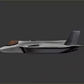 Silver Fighter Jet Model With Sleek Design And Transparent Cockpit Displayed On Gray Background