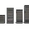 Different Wine Coolers With Glass Doors And Multiple Wine Bottles Storage