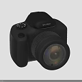 SVANT Black Digital Camera with High Quality Lens and Control Buttons 3d model