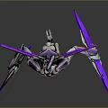 Mech warrior machine battle armor mechanical battle armor machine warrior battle robot game robot 3d model