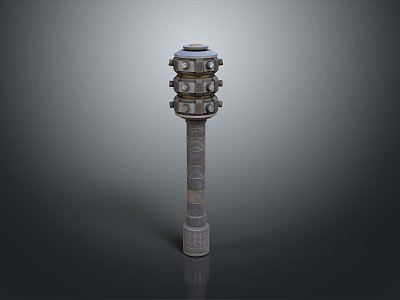 Sci-fi Hammer Sci-fi Stick Mace Sci-fi Weapon Ancient Weapon Hammer Cold Weapon Medieval Item model