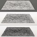 Soft Plush Square Rugs in Brown Green Red for Home Decor