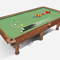 High Quality Billiard Table With Green Felt Surface Wooden Frame Balls And Cues