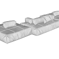 Modern Multiplayer Sofa 3d model