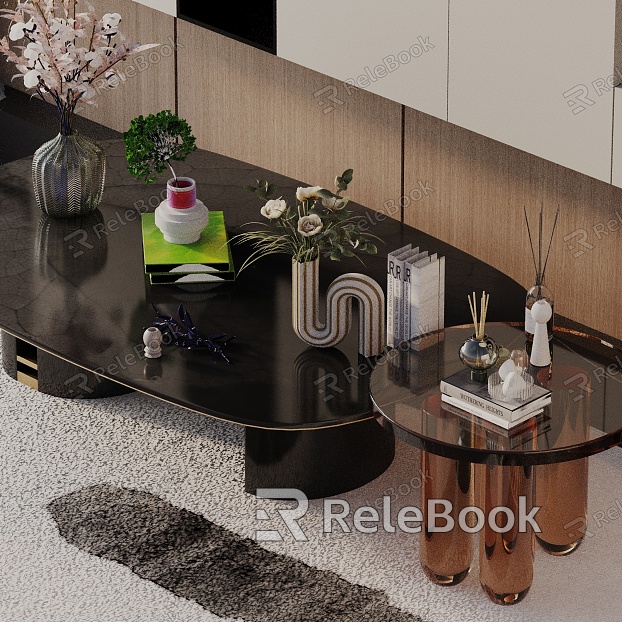 Modern coffee table model