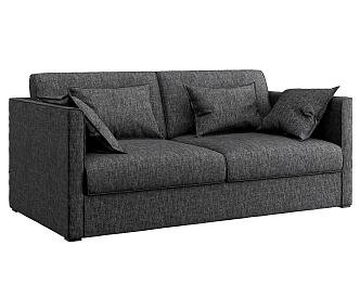 modern double sofa cloth sofa 3d model