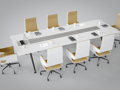 Modern Conference Table and Chair Conference Table model