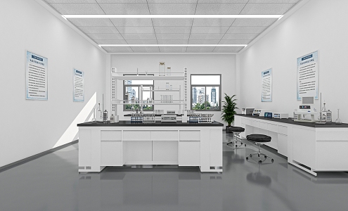 Modern Laboratory 3d model