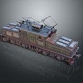 vintage train steam train train carriage locomotive head steam car carriage train vehicle 3d model