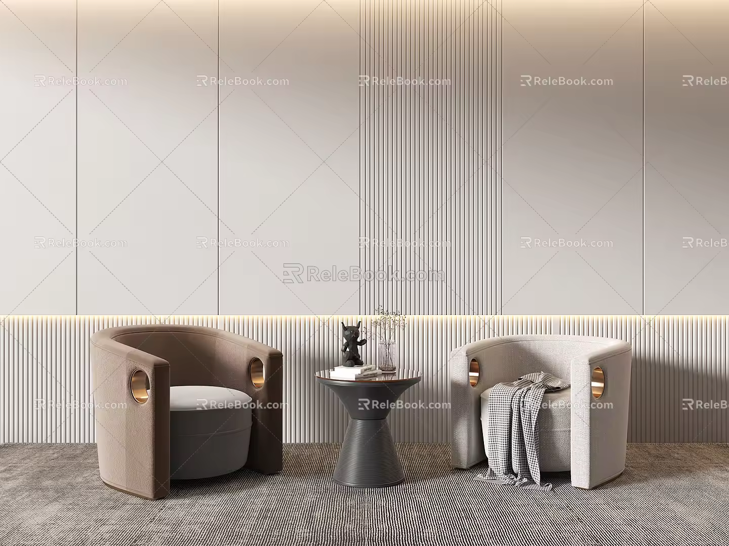 Modern Casual Sofa Combination Single Sofa 3d model