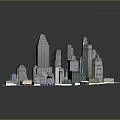 Future Architecture Urban Landscape With Modern Skyscrapers And Innovative Design Elements 3d model