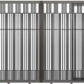 Various Modern Entrance Gates With Slatted Metal Designs And Decorative Patterns
