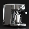 Stainless Steel Tefal Espresso Coffee Machine With Milk Frother And Control Panel