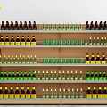 Neatly Stocked Retail Display Shelf With Assorted Colored Bottles In Store