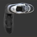 Nike Air Max Sneakers With Black White Gray Mesh Upper Air Cushion And Rubber Outsole