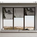 New Chinese Curtain 3d model