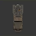 Vintage Military Tank With Rusty Exterior Tracks And Open Top Cabin Design