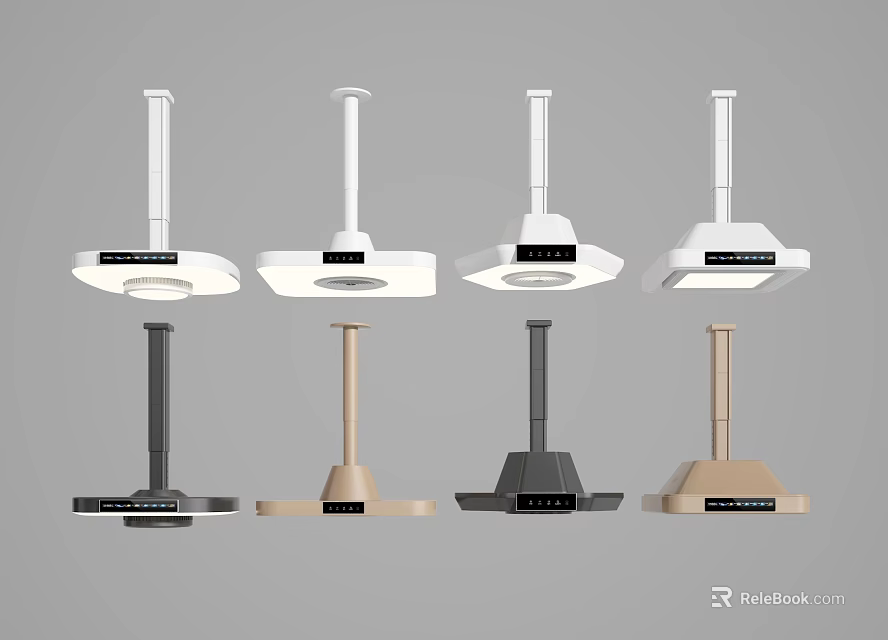 Modern Lighting Fixture Set With Multiple Color Options And Sleek Design 3d model