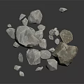 Natural Wooden Stone Samples with Gray White Color Green Brown Texture Various Sizes and Shapes