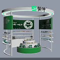 Mengniu Commercial Exhibition Booth With Circular Design Green Elements And 1000 Plus Products