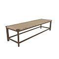 Elegant Dining Chair with Wooden Frame and Woven Seat Design