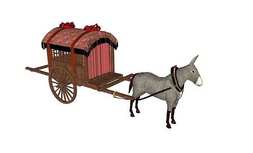 Chinese carriage 3d model